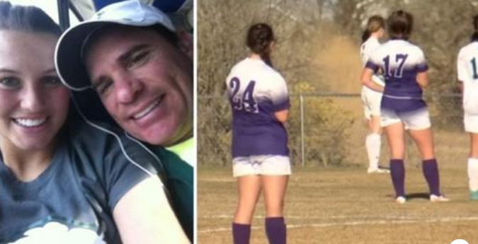 Girls Freeze During Soccer Game As Everyone Hears The Unmistakable Sound Of The National Anthem (VIDEO)