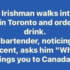 An Irishman Walks!