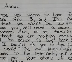 Frustrated Mom Penned a ‘Tough Love’ Letter to Her 13-Year-Old Son – Now It’s Gaining Positive Viral Attention