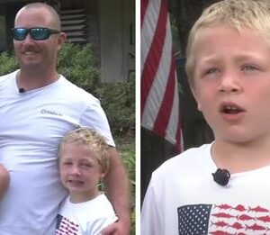 7-year-old swims for an hour to get help for dad and sister stranded in river