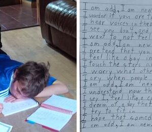 Boy With Autism Writes Poem For Homework, His Teacher Is At A Loss For Words