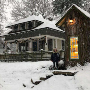 Woman Turned 110-Year-Old Dead Tree Into A Magical Free Little Library For The Neighborhood