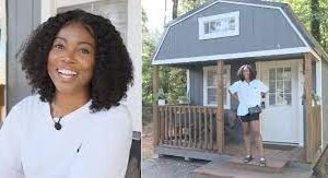 Woman turns shed into gorgeous tiny home & brings cameras inside to show how she makes it work