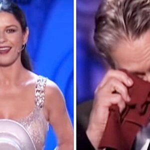 Michael Douglas Overwhelmed with Emotion as Catherine Surprises Him with On-Stage Performance