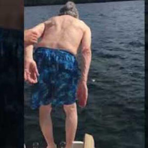 Grandpa celebrates his 106th birthday on a boat that pulls in and out of the action that surprises the whole family