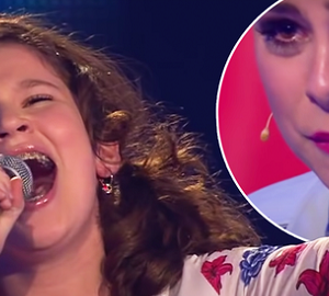 The jury was even moved by the performance of this 13-year-old girl. Her voice is not a voice for her age