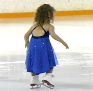 Witness The Impressive Ice Skating Skills Of This Charming Young Girl.