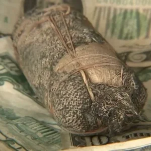 Man discovers wad of cash dating back to great depression while excavating his lawn