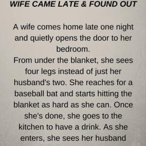 WIFE CAME LATE & FOUND OUT (FUNNY SHORT STORY)