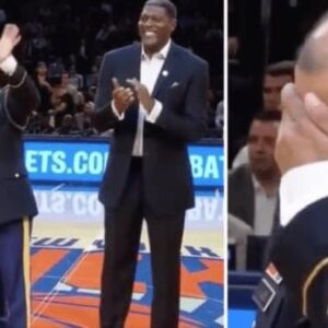 Veteran Being Honored At A Basketball Game Gets Surprised With A Service Dog