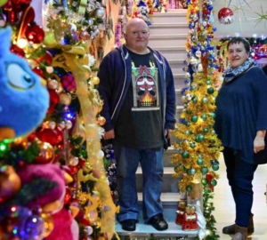 The German couple set a world record by decorating their house with 555 Christmas trees (photos)