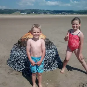 Dad Shares Innocent Photo Of His Son At Beach, Authorities Act Fast After Spotting Small Detail