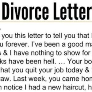 He demands a divorce in letter to wife – instantly regret it when he sees her brilliant reply