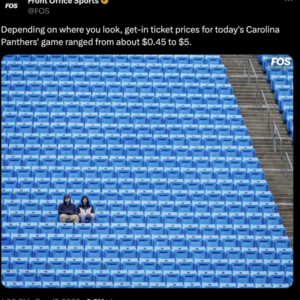 Go Woke, Go Broke: NFL Team Plays In Nearly Empty Stadium Despite Tickets Selling For Less Than 