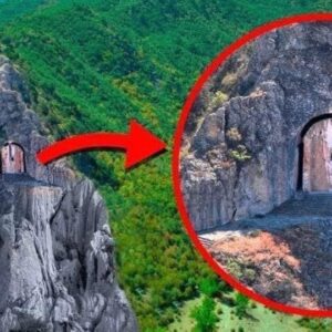 Drone Pilot Spots Mysterious Door In Mountain