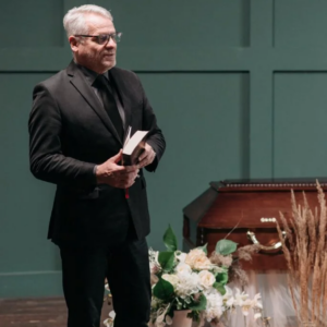 During the sermon, the pastor made a sudden announcement…
