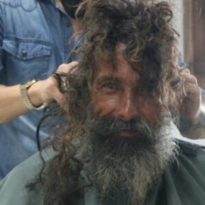 Everyone is amazed to see how the beggar has changed after his long beard and dirty hair Everyone is amazed to see how the beggar has changed after his long beard and dirty hair