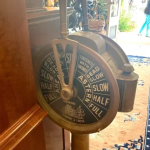 What is this thing? Circular thing on a post in an antique place What is this thing? Circular thing on a post in an antique place
