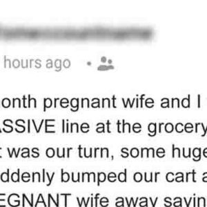 A Rude Guy Purposely Bumps into a Pregnant Woman in Line – She Destroys Him in the Moment