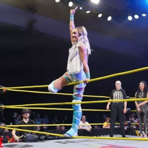 ‘My dad’s a UK wrestling legend but he never trained me – I’ve been kicking a** since 16’