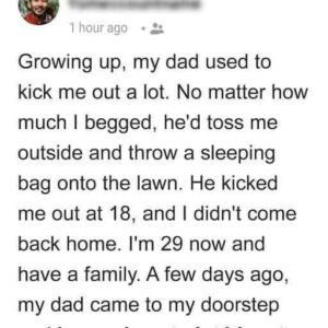 Dad ‘Kicked’ Young Child Out from House despite His Pleas – Years Later Father Appears on Son’s Doorstep Dad ‘Kicked’ Young Child Out from House despite His Pleas – Years Later Father Appears on Son’s Doorstep
