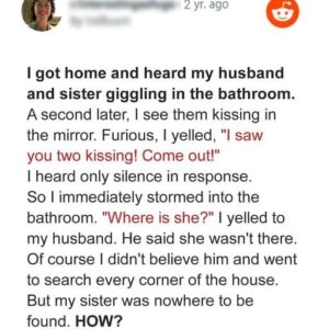 Wife Catches Husband Kissing Her Sister in Bathroom – Story of the Day