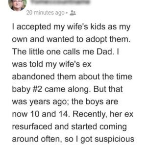 My Wife’s Ex Came Back into Her & Kids’ Life, So I Installed a Hidden Camera in Our House My Wife’s Ex Came Back into Her & Kids’ Life, So I Installed a Hidden Camera in Our House