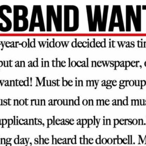 70-year-old widow posts newspaper advert looking for new husband, only for it to go viral 70-year-old widow posts newspaper advert looking for new husband, only for it to go viral