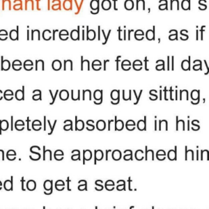 Man Refuses to Give Up Seat for Pregnant Woman on Subway, Then Elderly Man with a Cane Stands Up Man Refuses to Give Up Seat for Pregnant Woman on Subway, Then Elderly Man with a Cane Stands Up