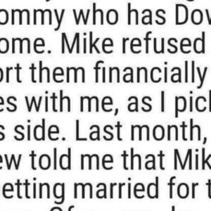 Now I’m not sure if my choice to ruin the wedding was the right on – Mother