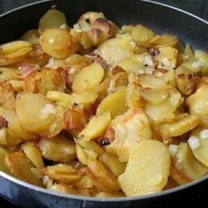 FRIED POTATOES AND ONIONS FRIED POTATOES AND ONIONS