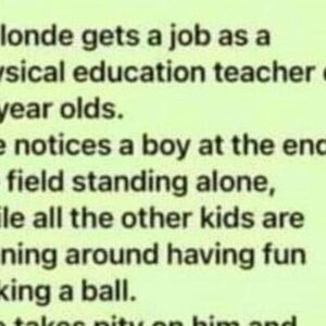 A blonde.. A blonde..