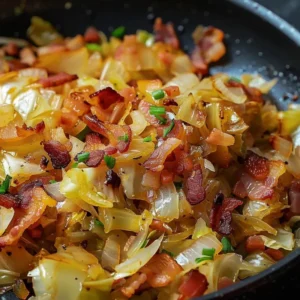 Fried Cabbage with Bacon Recipe