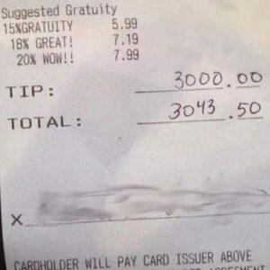 Stranger leaves ,000 tip for waitress with special request