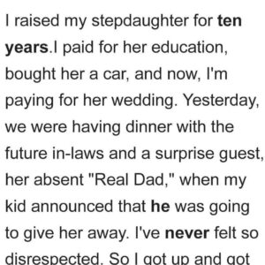 I Funded My Stepdaughter’s Wedding, But She Opted For Her Biological Father To Walk Her Down The Aisle, Leading Me To Make A Statement During The Reception Toast.
