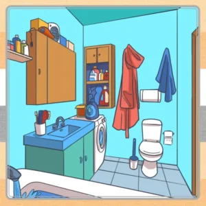 Optical illusion test: Only 2% can detect headphones hidden in the bathroom