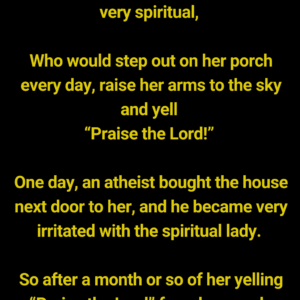 A Little Old Lady Who Was Very Spiritual. A Little Old Lady Who Was Very Spiritual.