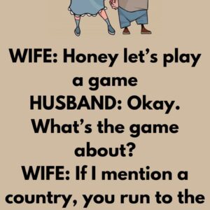 A husband and wife playing a game