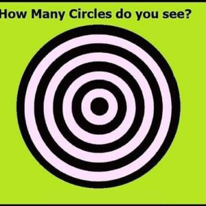 Puzzle for Testing Your IQ: Only a Genius can spot how many circles are there in the picture within 9 secs!