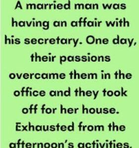 A married man was having an affair with his secretary