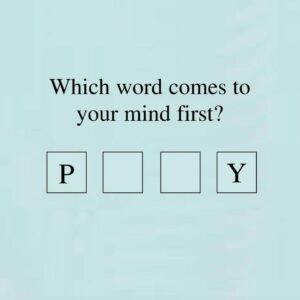 What is the First Word You See?