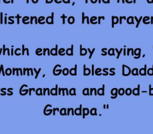 The father was distraught when his daughter told him goodbye