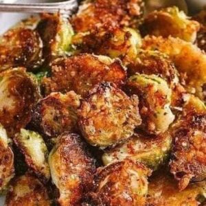 Garlic Butter Roasted Brussel Sprouts