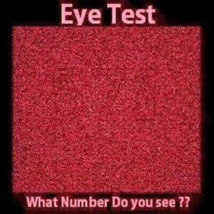 What Do You See When You Stare at This Eye Test?