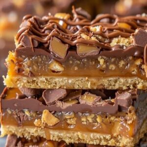 Irresistible Caramel Chocolate Crunch Bars Recipe