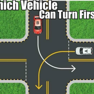 Which Vehicle Can Turn First?