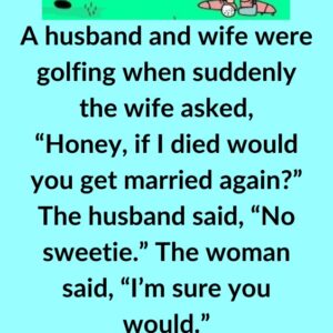 A Husband And Wife Were Golfing