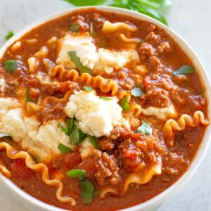 Easy Lasagna Soup