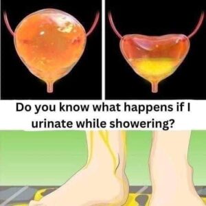 If you urinate in the shower, be If you urinate in the shower, be