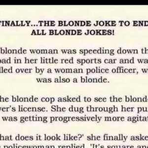 The blonde joke to end